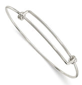 Sterling Silver Adjustable Bangle Bracelet